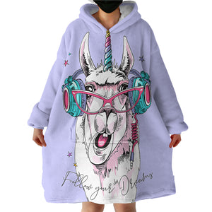 Snazzy Llama SWLF0772 Hoodie Wearable Blanket