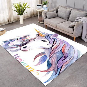 Painted Unicorn White SW0885 Rug