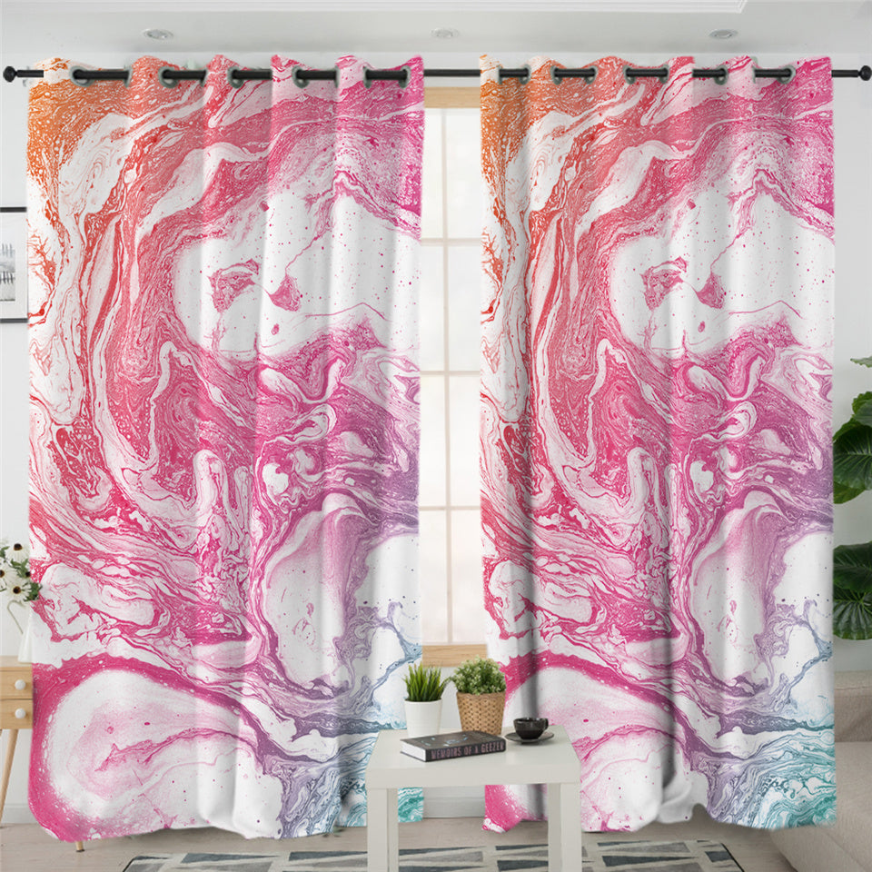 Abstract Flow 2 Panel Curtains