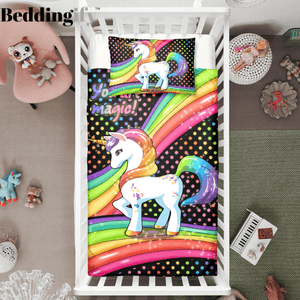 Rainbow Unicorn Crib Bedding Set - Beddingify