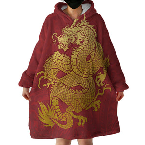 Golden Dragon SWLF2845 Hoodie Wearable Blanket