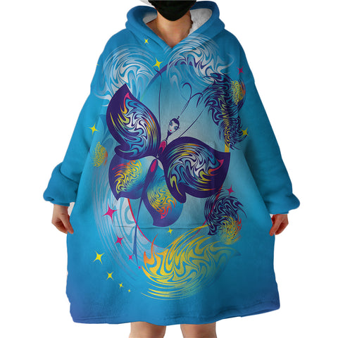 Image of Exotic Butterfly SWLF2054 Hoodie Wearable Blanket