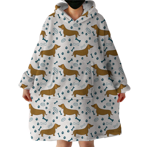 Image of Dachshunds SWLF2687 Hoodie Wearable Blanket