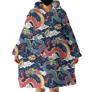Dragons SWLF0520 Hoodie Wearable Blanket