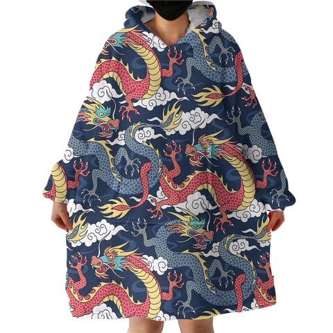 Image of Dragons SWLF0520 Hoodie Wearable Blanket