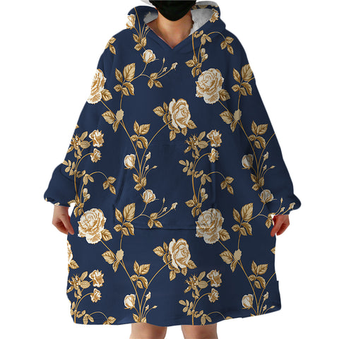 Image of Glided Roses SWLF1504 Hoodie Wearable Blanket