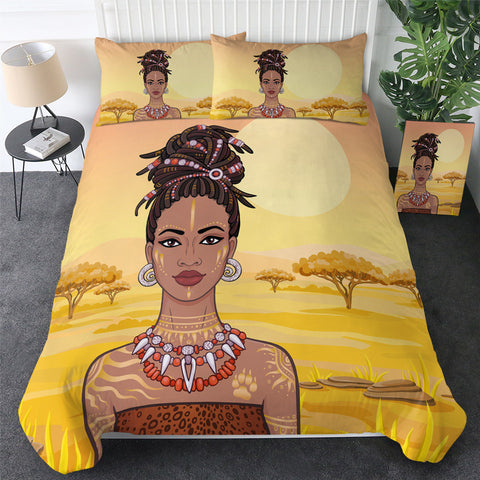 Image of African Lady Bedding Set - Beddingify