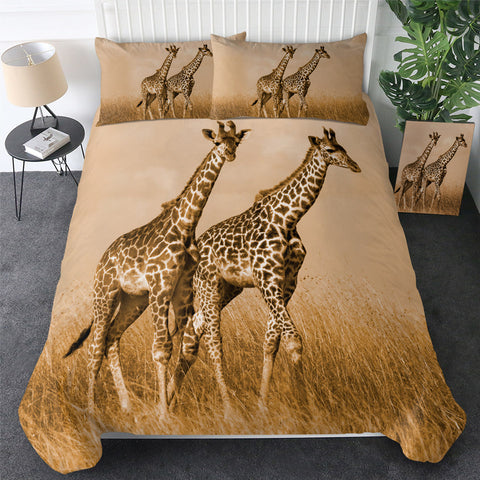 Image of Twin Giraffes Bedding Set - Beddingify