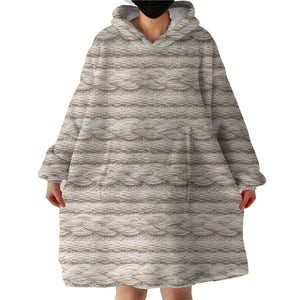 Wool Feel SWLF2794 Hoodie Wearable Blanket