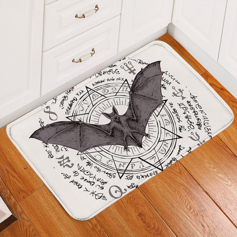 Image of Satanic Bat Door Mat