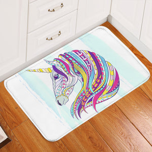 Unicorn's Colorful Mane Door Mat