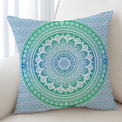 Image of Cool Color Mandala Cushion Cover - Beddingify