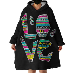 Love SWLF0496 Hoodie Wearable Blanket