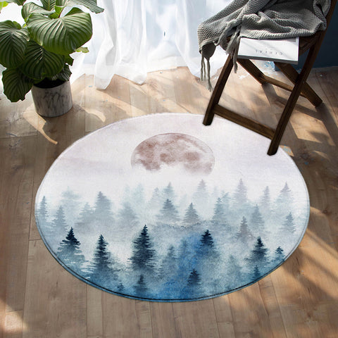 Image of Polar Eclipse SW1551 Round Rug