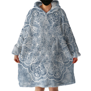 Foggy Flower SWLF2387 Hoodie Wearable Blanket