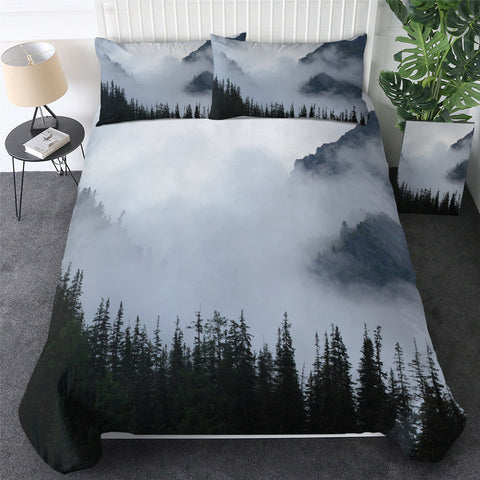Image of Foggy Mountain Bedding Set - Beddingify