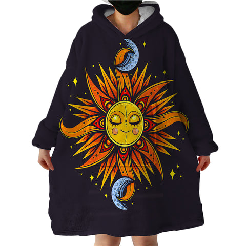 Image of Sun & Moons SWLF0635 Hoodie Wearable Blanket