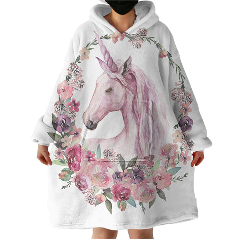 Image of Rosy Unicorn SWLF0038 Hoodie Wearable Blanket