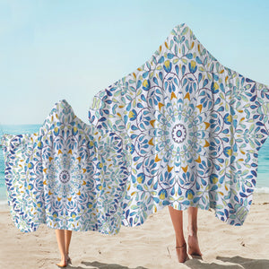 Complex Tiles Design Hooded Towel