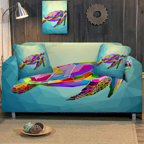 Image of Maui Sea Turtle Sofa Cover - Beddingify