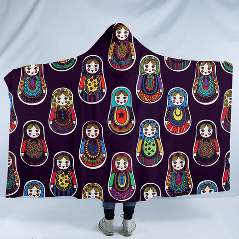 Image of Matryoshka Dolls SW1159 Hooded Blanket