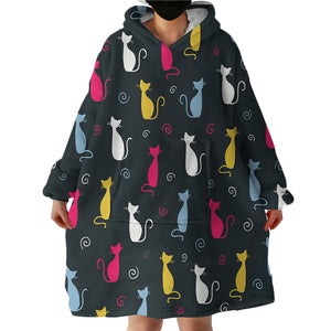 Kitty Cats SWLF1900 Hoodie Wearable Blanket