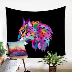 Multicolored Cougar SW2046 Tapestry