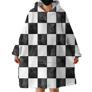 Checked Patterns SWLF1499 Hoodie Wearable Blanket