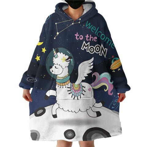 Image of Moon Sheep SWLF0008 Hoodie Wearable Blanket