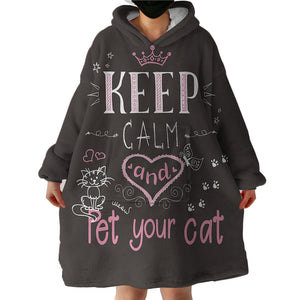 Cat Lover SWLF2170 Hoodie Wearable Blanket