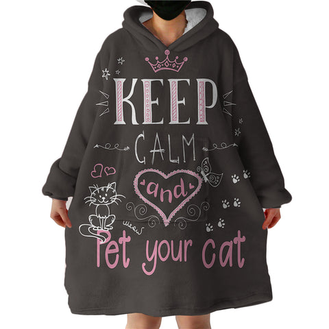 Image of Cat Lover SWLF2170 Hoodie Wearable Blanket