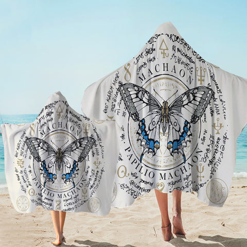 Image of Machaon Butterfly Hooded Towel
