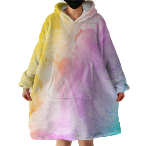 Pastel Yellow SWLF2533 Hoodie Wearable Blanket