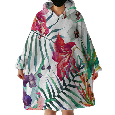 Image of Exotic Orchid SWLF2315 Hoodie Wearable Blanket