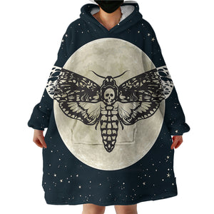 Luna Moth SWLF0047 Hoodie Wearable Blanket
