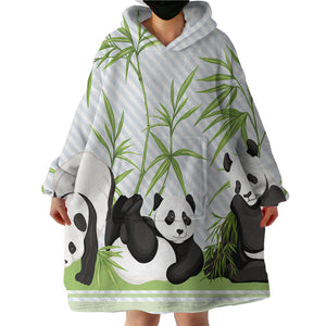 Bamboo Panda SWLF2869 Hoodie Wearable Blanket