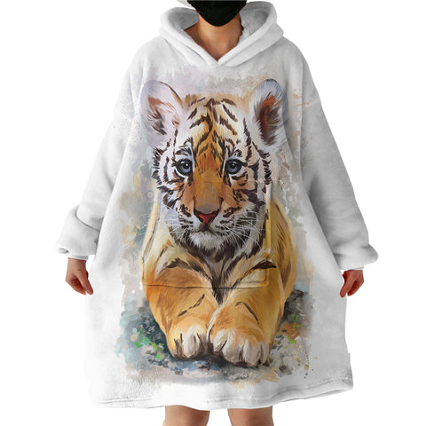 Image of Tiger Cub SWLF0030 Hoodie Wearable Blanket