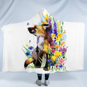 Flower Fox SW1120 Hooded Blanket