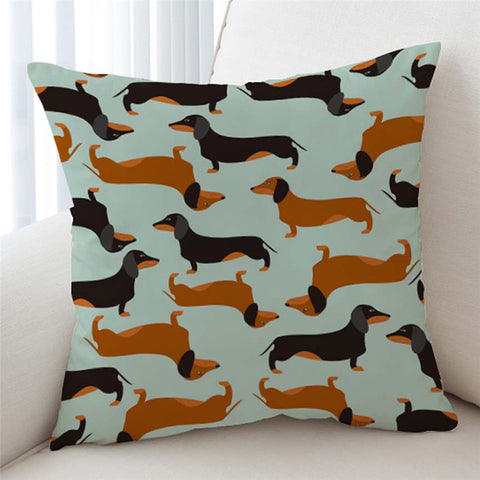 Image of Dachshund Jade Cushion Cover - Beddingify