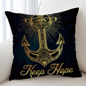 Keep Hope Holy Anchor Cushion Cover - Beddingify