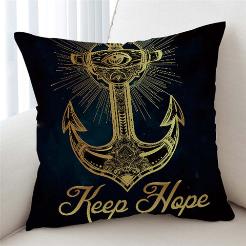 Image of Keep Hope Holy Anchor Cushion Cover - Beddingify