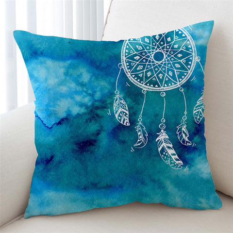 Image of Dream Catcher Azure Cushion Cover - Beddingify