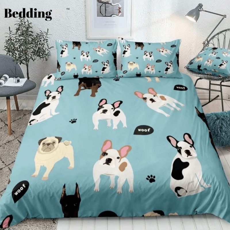 French Pug Bedding Set - Beddingify