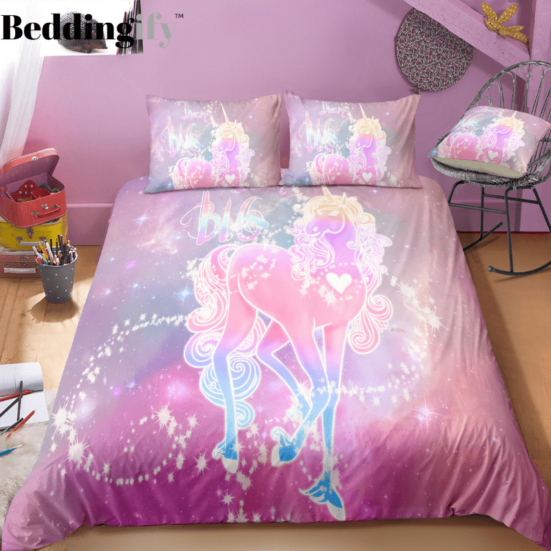 Purple Magical Unicorn Bedding Set - Beddingify