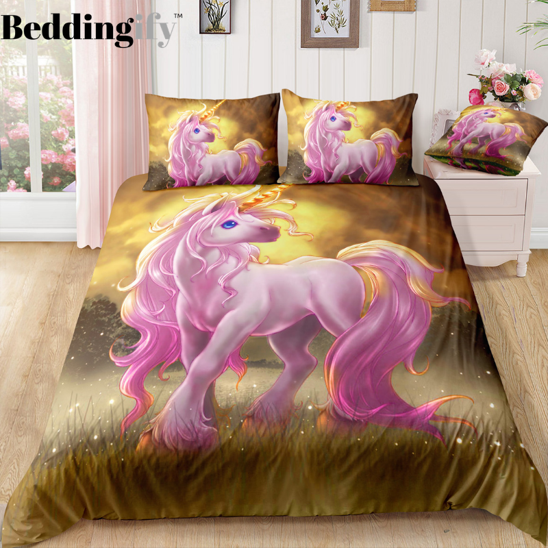 Autumn Unicorn Bedding Set - Beddingify