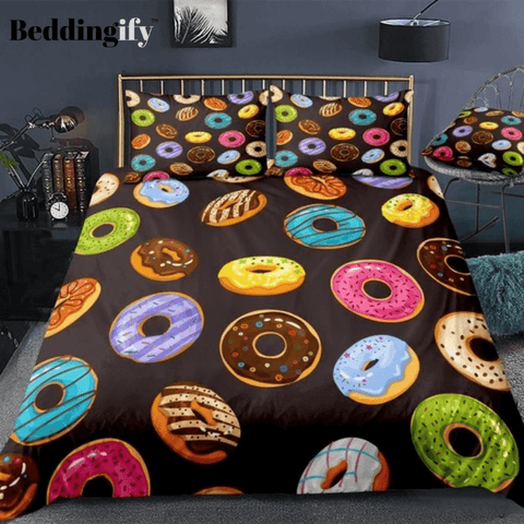 Image of Colorful Donuts Bedding Set - Beddingify