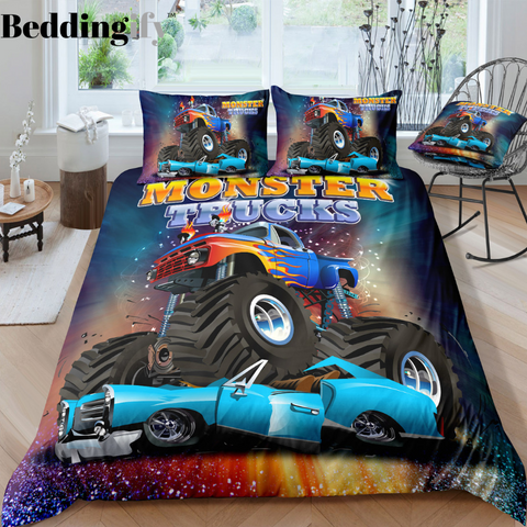 Image of Monster Truck Comforter Set - Beddingify