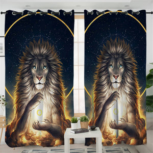 Nirvarna Lion Galaxy 2 Panel Curtains