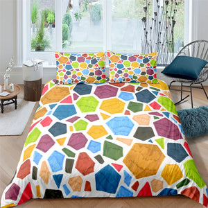 Colorful Stones Bedding Set