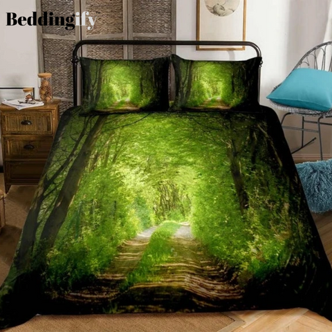 Image of 3D Forest Dreamland Print Bedding Set - Beddingify